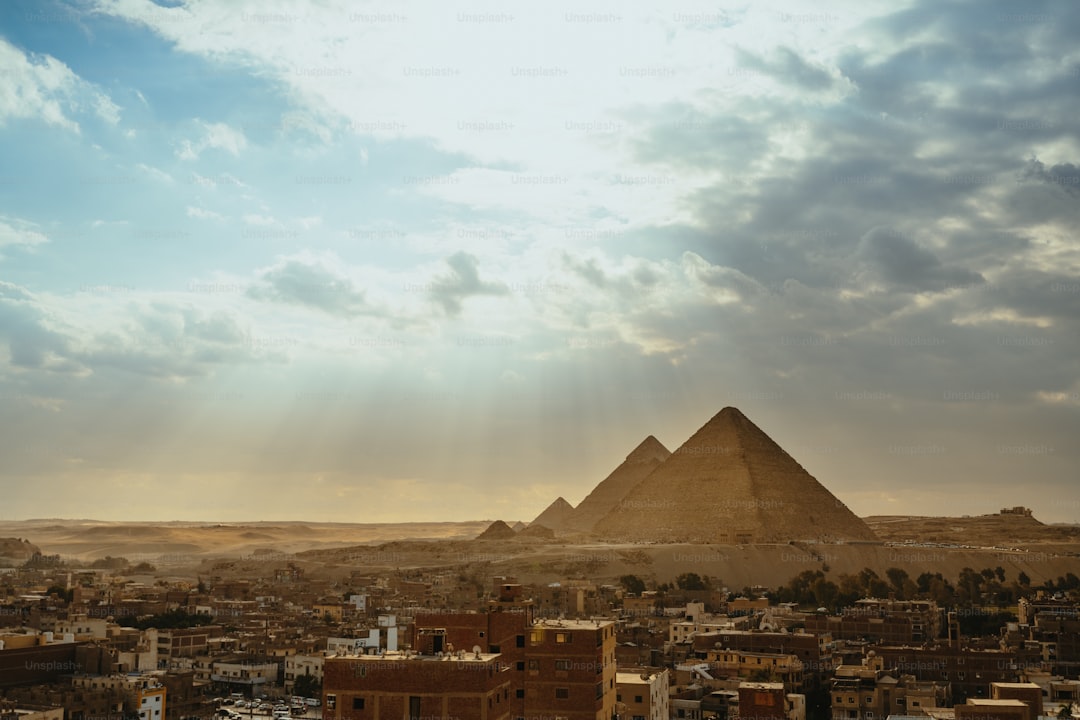 Pyramids beyond the city’s edge