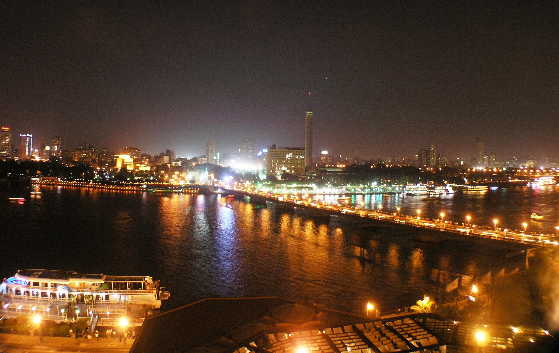 Nile at night